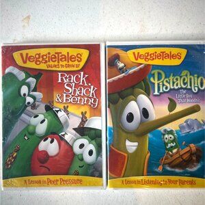 NEW VeggieTales 2-Pack DVD Collection: "Rack Shack & Benny" & "Pistachio"